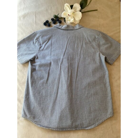 Vintage Capacity Gingham Embroidered Shirt & Pants Set S Grandmacore Cottagecore - Picture 2 of 16